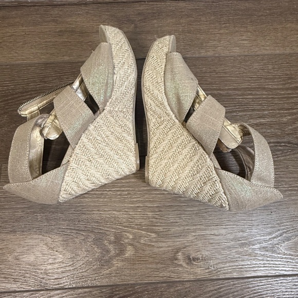 SM Steve Madden Women's Wedge Espadrille Open Toe Zip Front Sandal, Size 10 - Picture 8 of 11